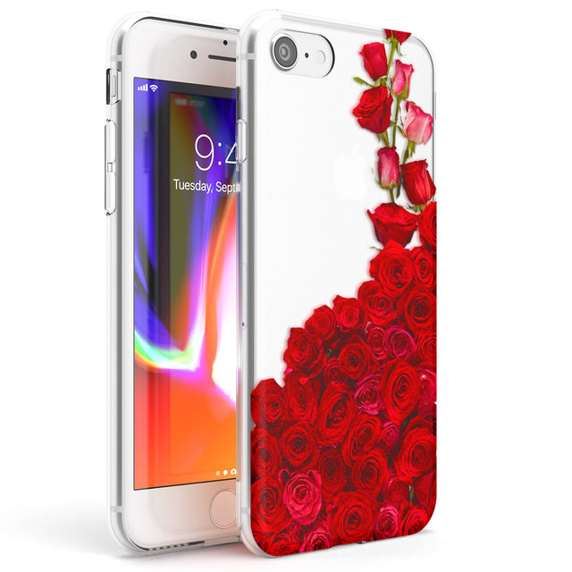 Floral Roses Phone Case iPhone 7/8 / Clear Case,iPhone SE / Clear Case Blanc Space