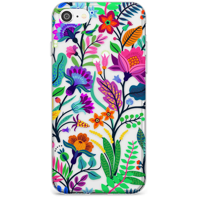 Floral Vibe Slim TPU Phone Case for iPhone SE 8 7 Plus