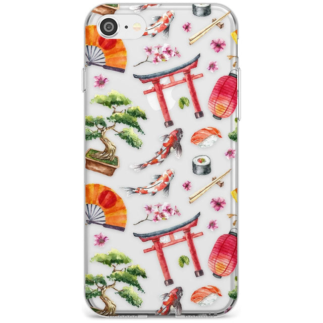 Mixed Japanese Watercolour Pattern iPhone Case  Slim Case Phone Case - Case Warehouse