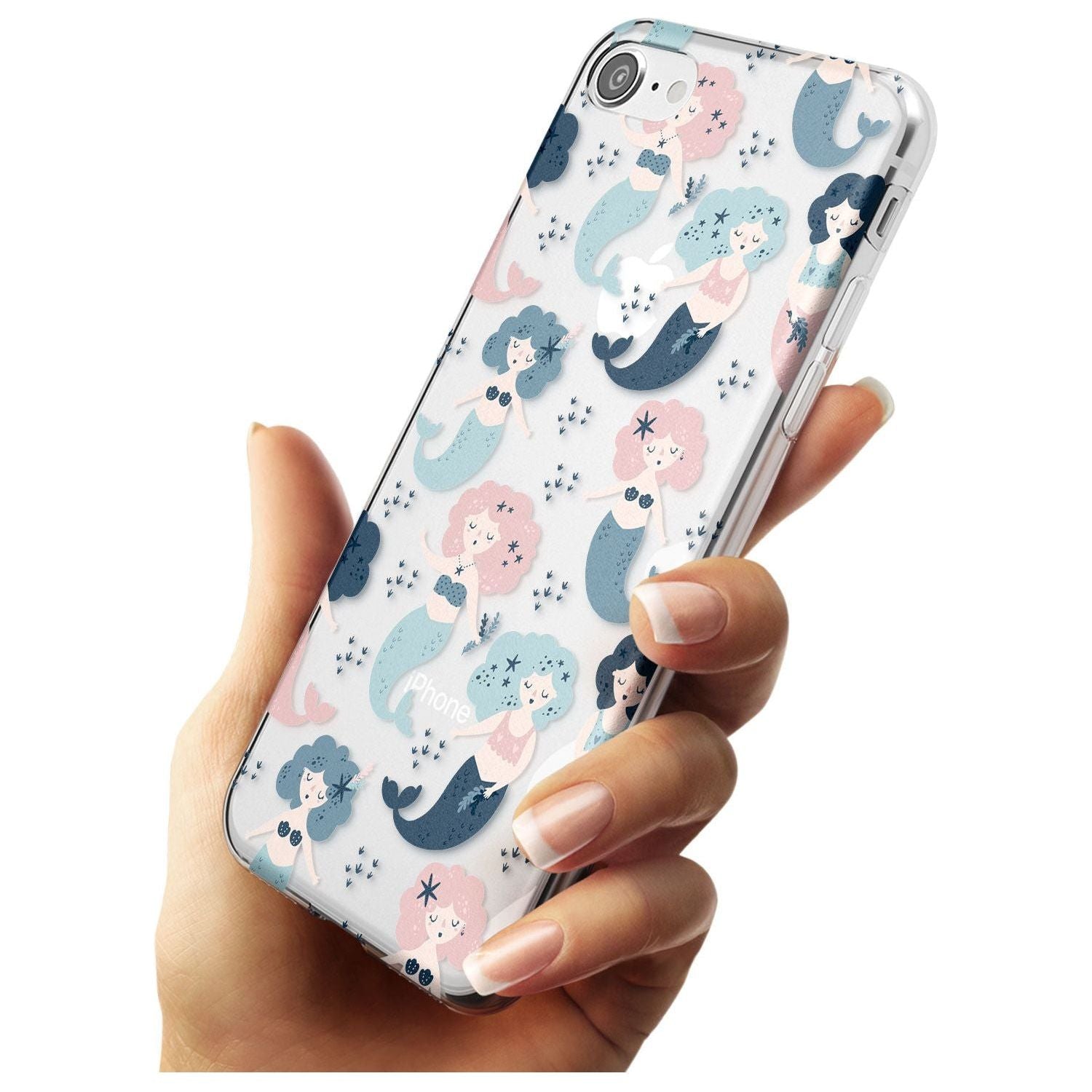 Mermaid Vibes Slim TPU Phone Case for iPhone SE 8 7 Plus