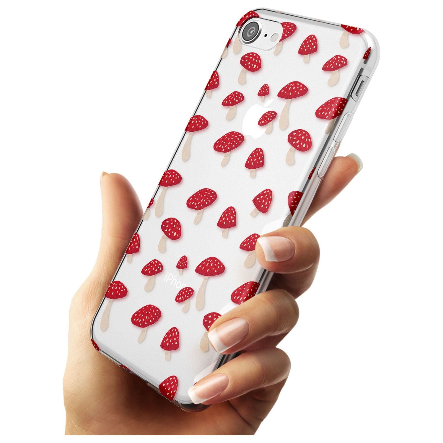 Magical Mushrooms Pattern Slim TPU Phone Case for iPhone SE 8 7 Plus