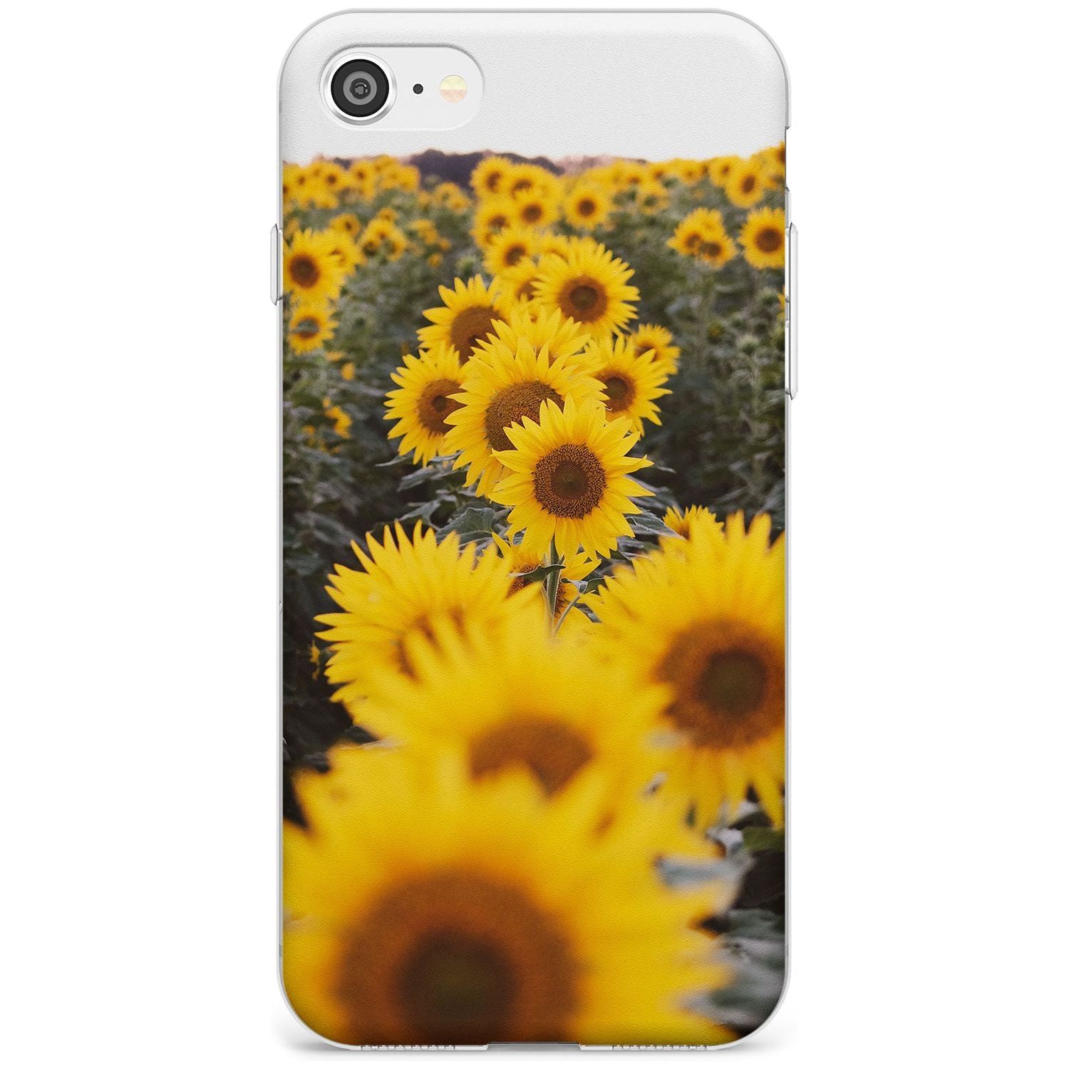 Sunflower Field Photograph Slim TPU Phone Case for iPhone SE 8 7 Plus
