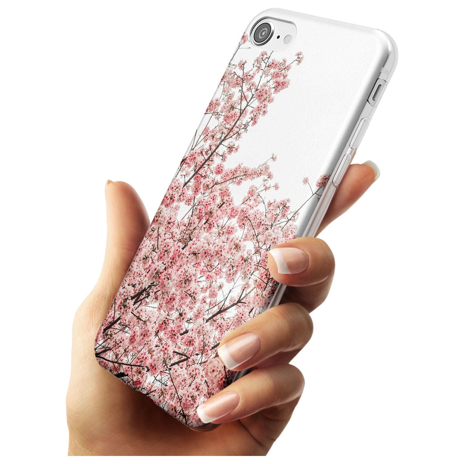 Cherry Blossoms - Real Floral Photographs Slim TPU Phone Case for iPhone SE 8 7 Plus