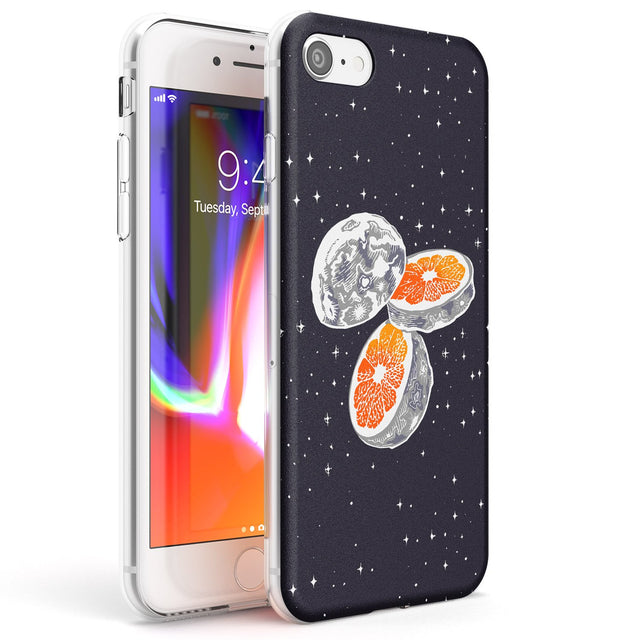 Blood Orange Moon Phone Case iPhone 7/8 / Clear Case,iPhone SE / Clear Case Blanc Space