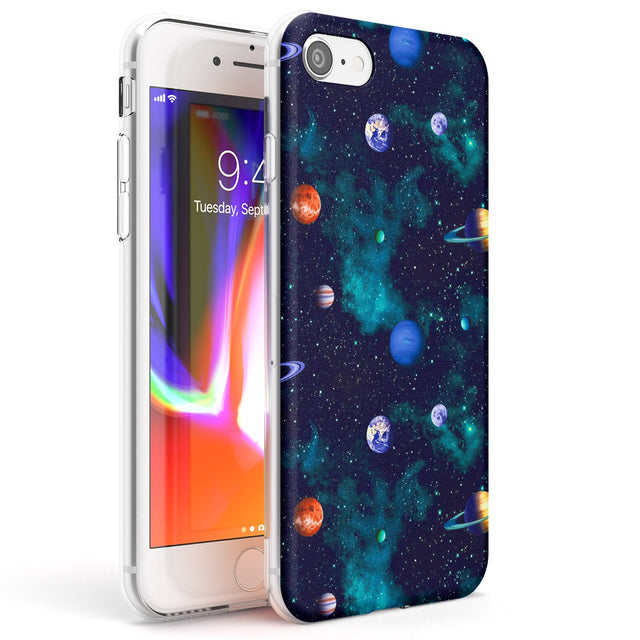 Deep Space Phone Case iPhone 7/8 / Clear Case,iPhone SE / Clear Case Blanc Space