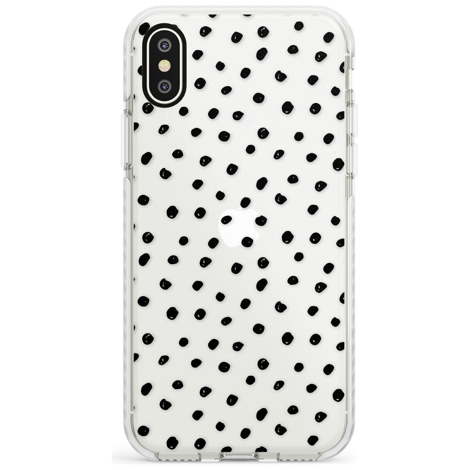 Messy Black Dot Pattern Slim TPU Phone Case Warehouse X XS Max XR