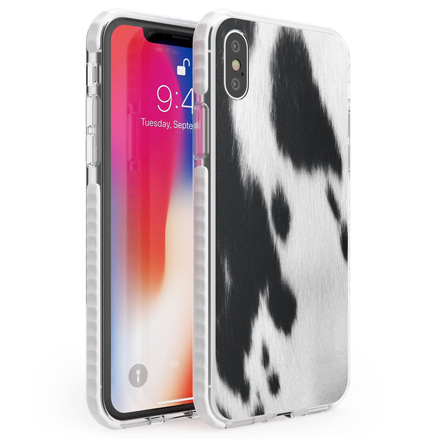 Designer Fashion Cowhide Phone Case iPhone X / iPhone XS / Impact Case,iPhone XR / Impact Case,iPhone XS MAX / Impact Case Blanc Space