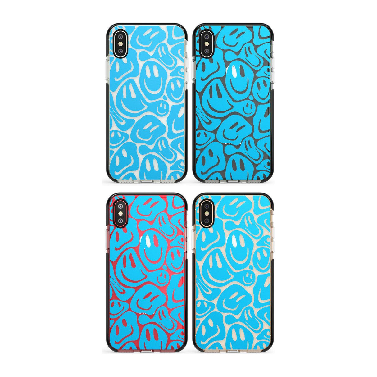 Blue Acid Faces Phone Case for iPhone X XS Max XR