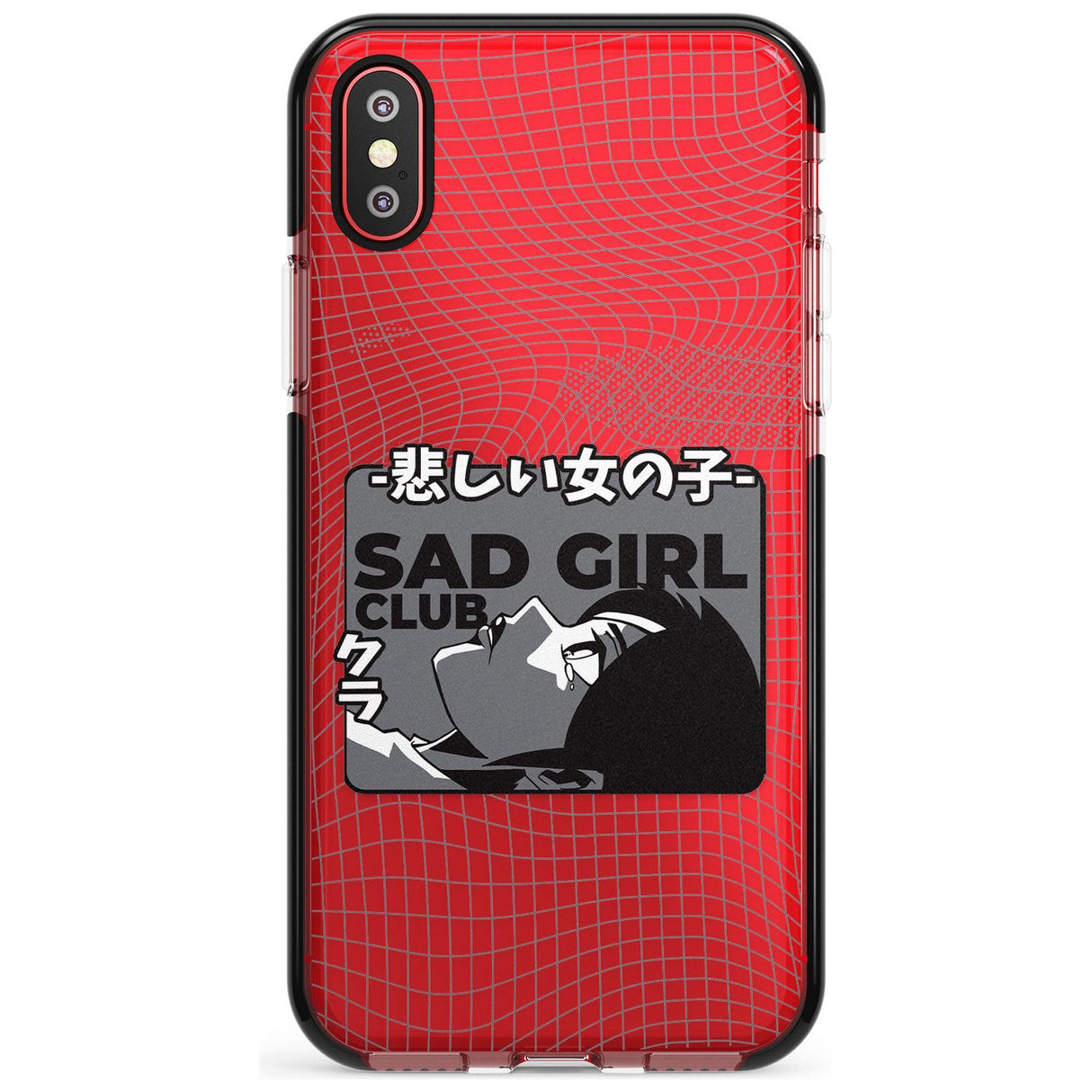 Sad Girl Club Black Impact Phone Case for iPhone X XS Max XR