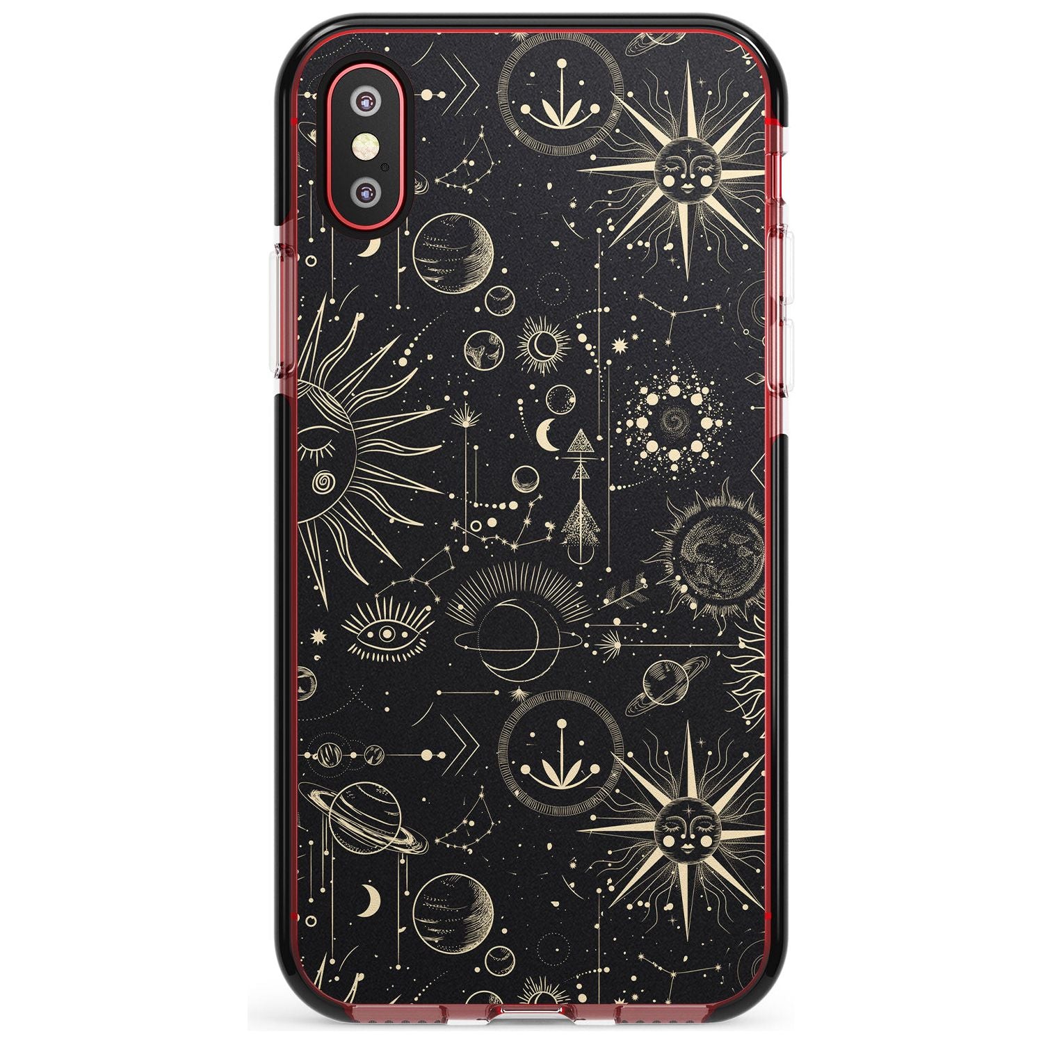 Suns & Planets Pink Fade Impact Phone Case for iPhone X XS Max XR