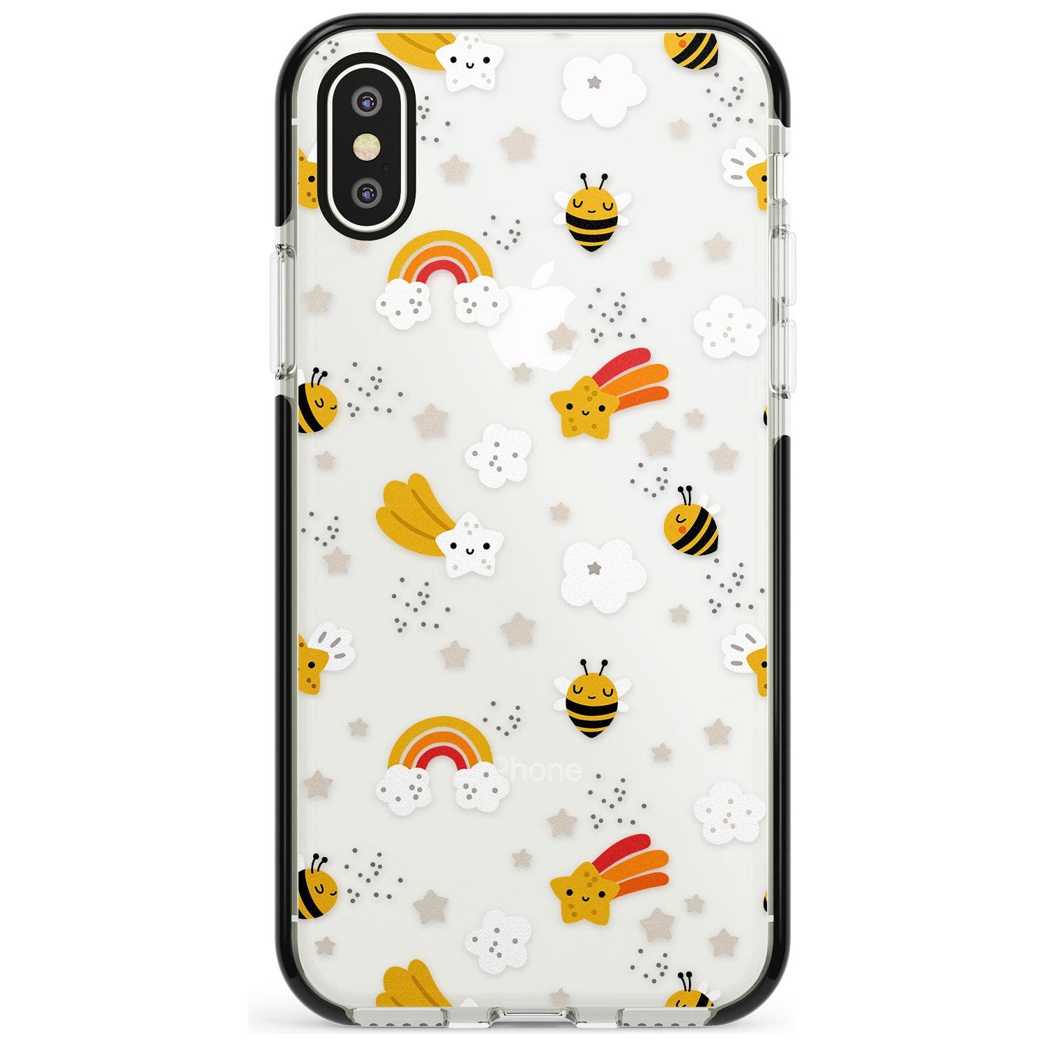 Busy Bee Black Impact Phone Case for iPhone X XS Max XR
