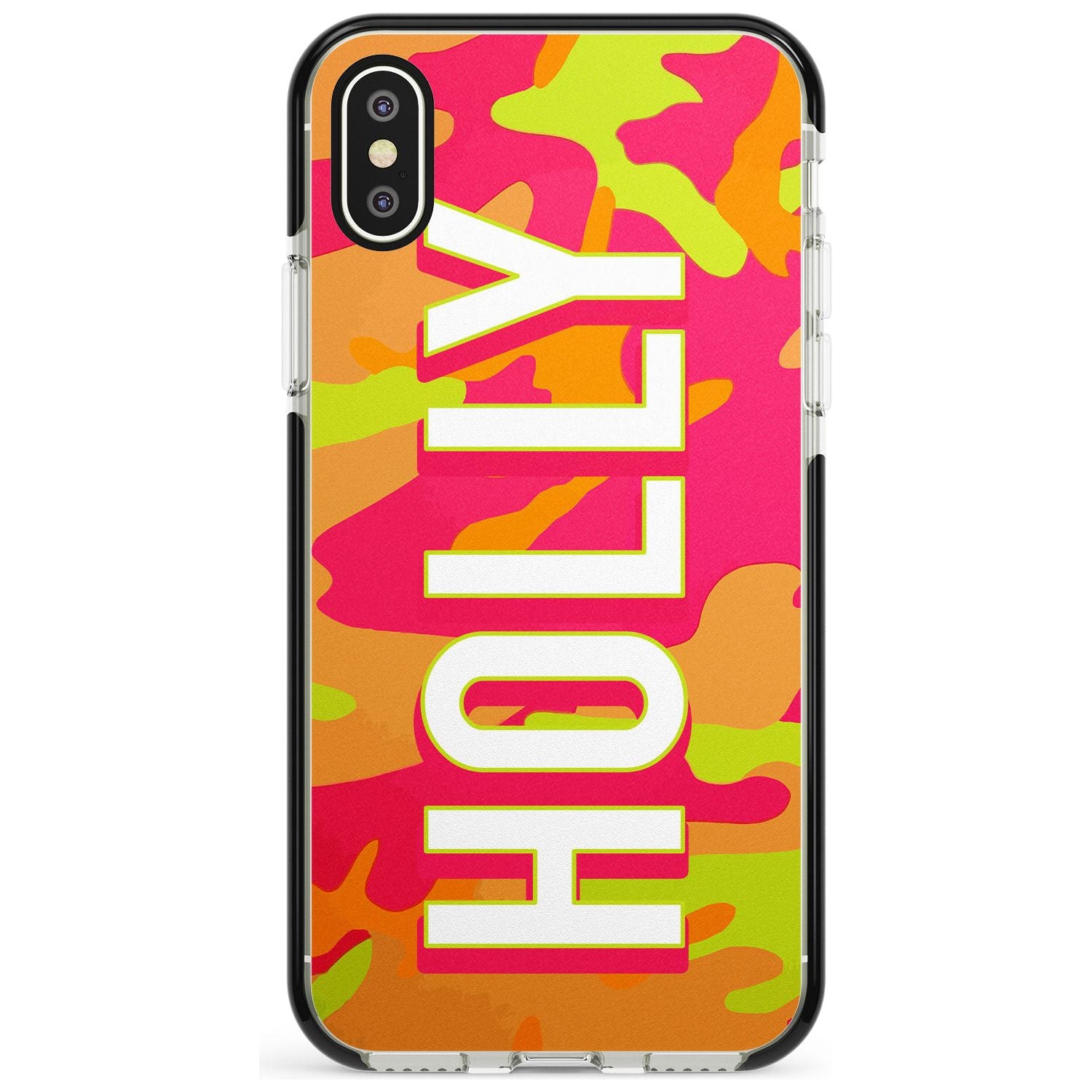 Colourful Neon Camo Pink Fade Impact Phone Case for iPhone X XS Max XR