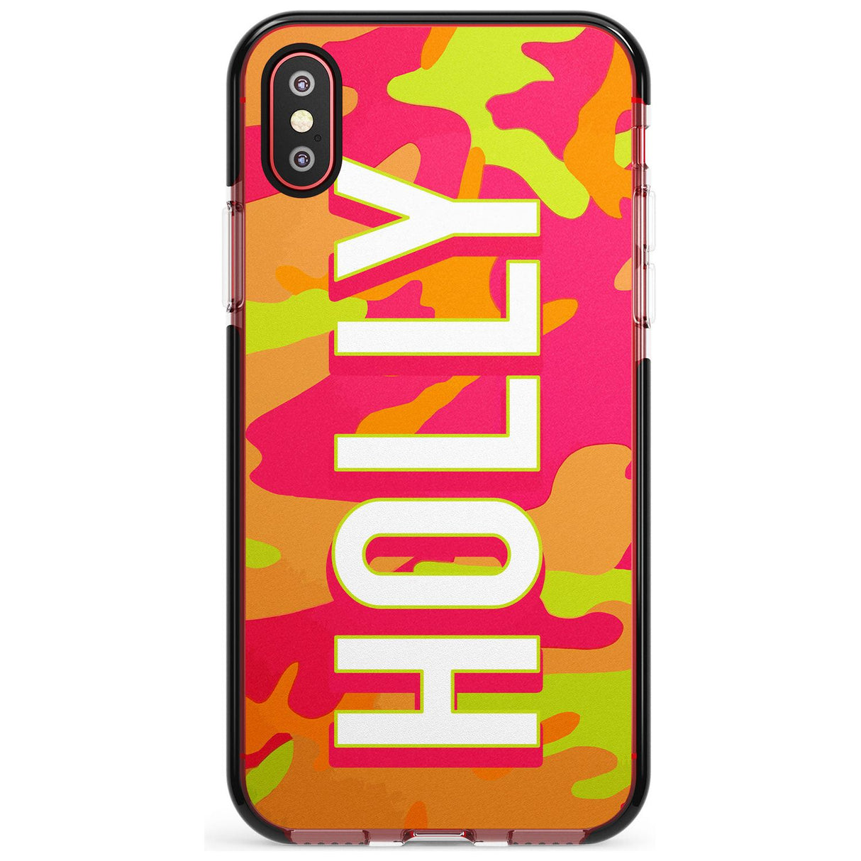 Colourful Neon Camo Pink Fade Impact Phone Case for iPhone X XS Max XR
