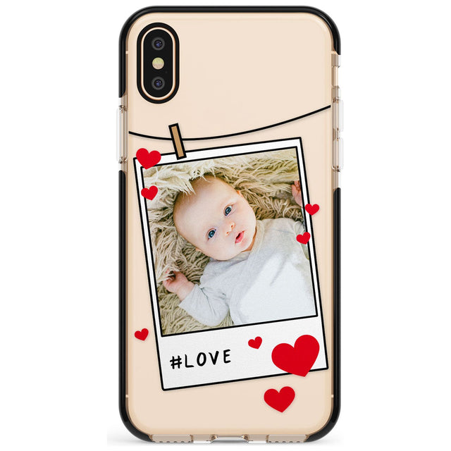 Love Instant Film Pink Fade Impact Phone Case for iPhone X XS Max XR