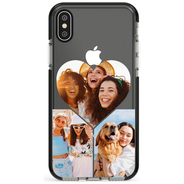 Personalised Heart Photo Grid Phone Case for iPhone X XS Max XR