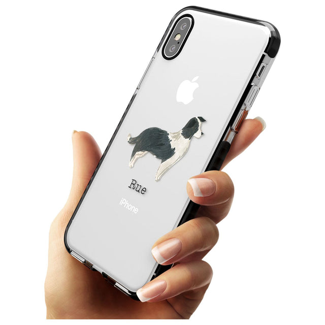 Border Collie Pink Fade Impact Phone Case for iPhone X XS Max XR