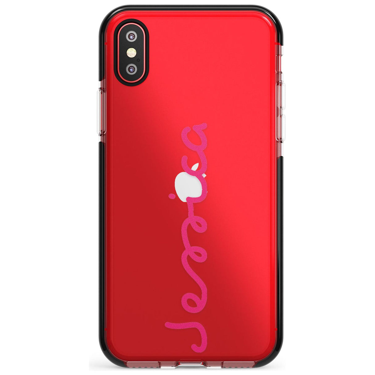 Personalised Summer Name Black Impact Phone Case for iPhone X XS Max XR