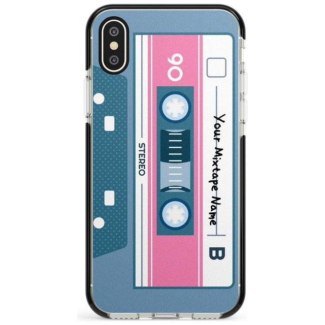 Retro Mixtape Pink Fade Impact Phone Case for iPhone X XS Max XR