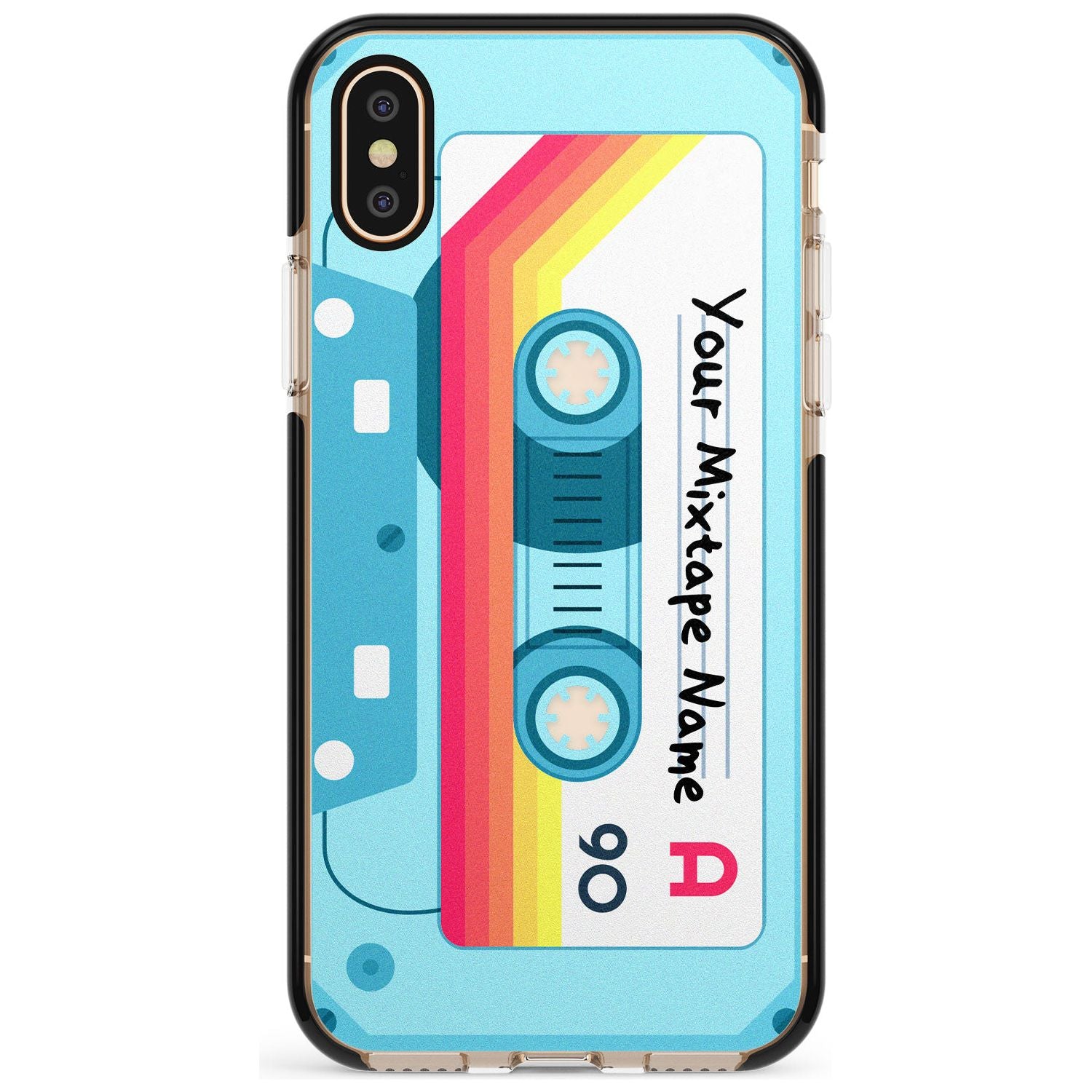 Sporty Cassette Pink Fade Impact Phone Case for iPhone X XS Max XR