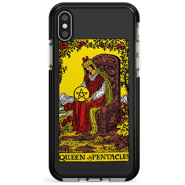 Queen of Pentacles Tarot Card - Colour Pink Fade Impact Phone Case for iPhone X XS Max XR