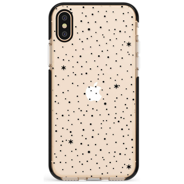 Celestial Starry Sky Pink Fade Impact Phone Case for iPhone X XS Max XR