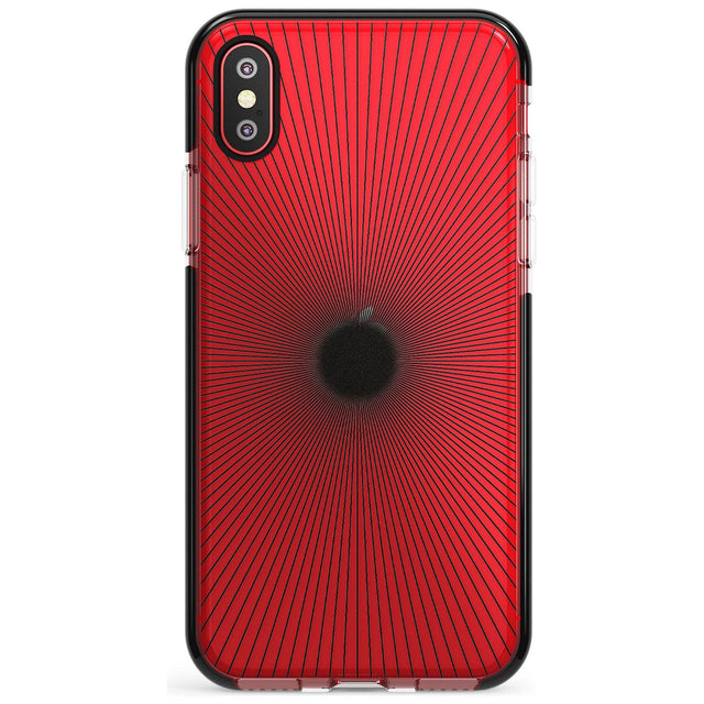 Abstract Lines: Sunburst Pink Fade Impact Phone Case for iPhone X XS Max XR