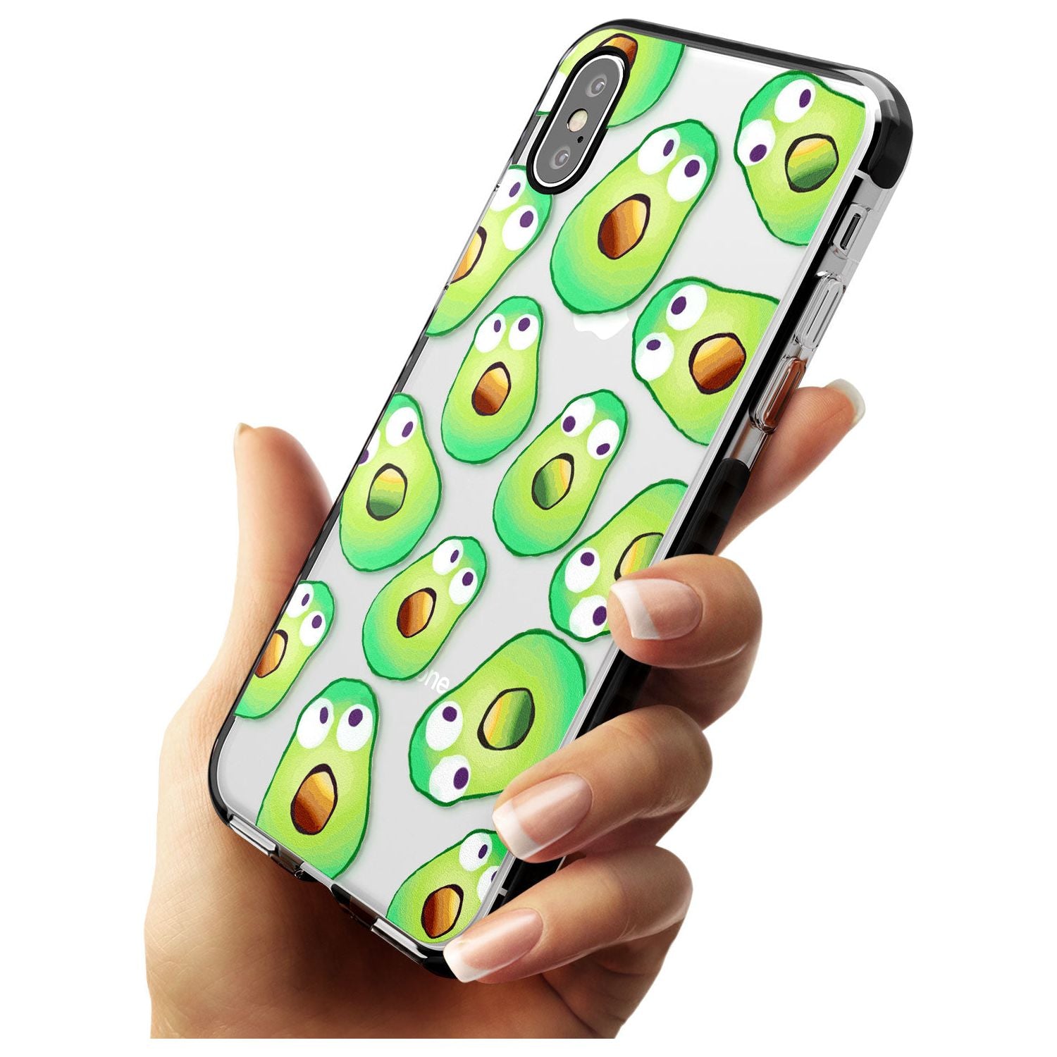 Shocked Avocados Black Impact Phone Case for iPhone X XS Max XR