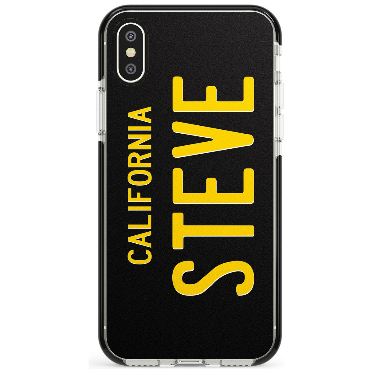 Vintage California License Plate Pink Fade Impact Phone Case for iPhone X XS Max XR