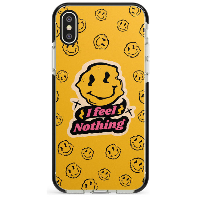 I feel nothing Black Impact Phone Case for iPhone X XS Max XR
