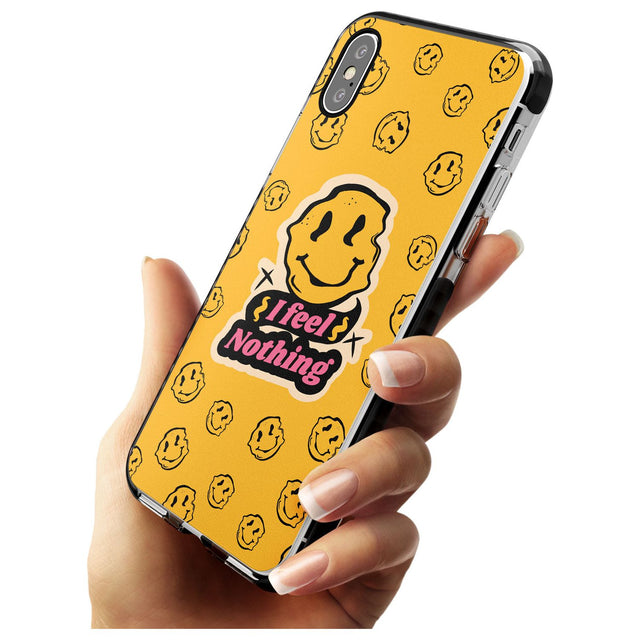 I feel nothing Black Impact Phone Case for iPhone X XS Max XR
