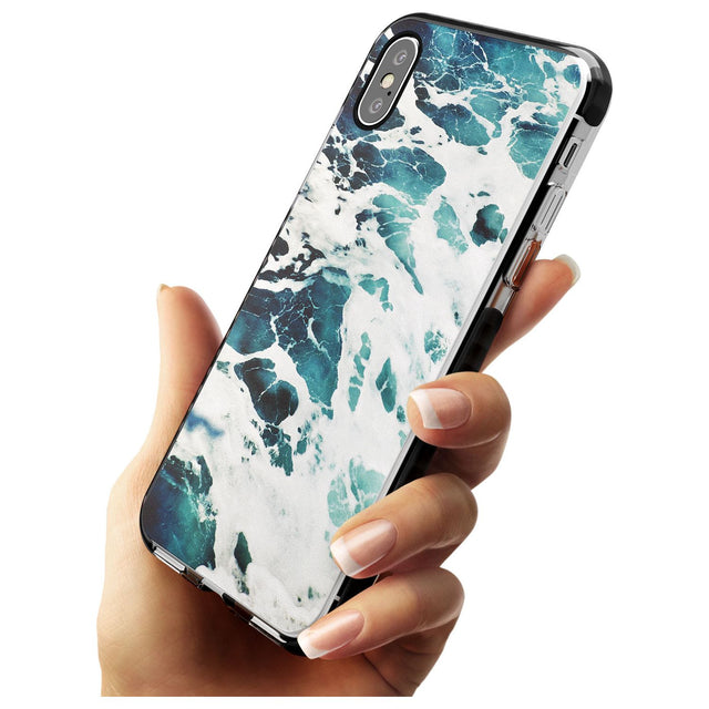Ocean Waves Photograph Black Impact Phone Case for iPhone X XS Max XR