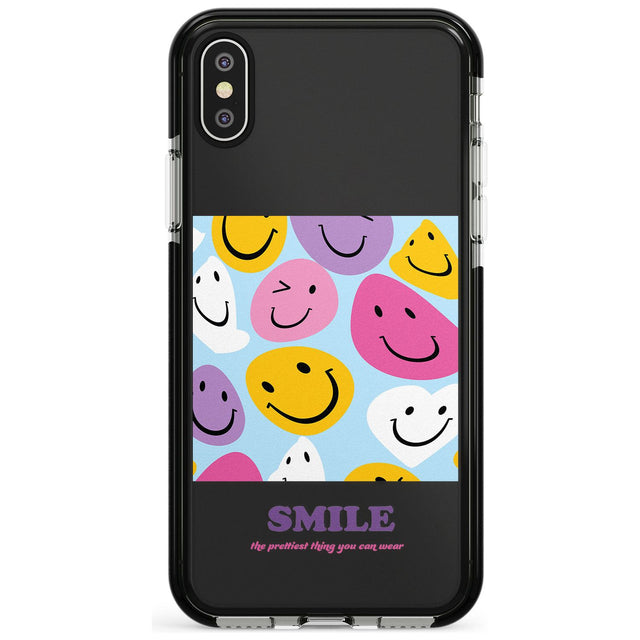 A Smile Black Impact Phone Case for iPhone X XS Max XR