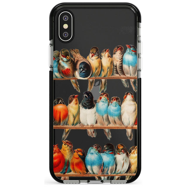 A Perch of Birds Black Impact Phone Case for iPhone X XS Max XR