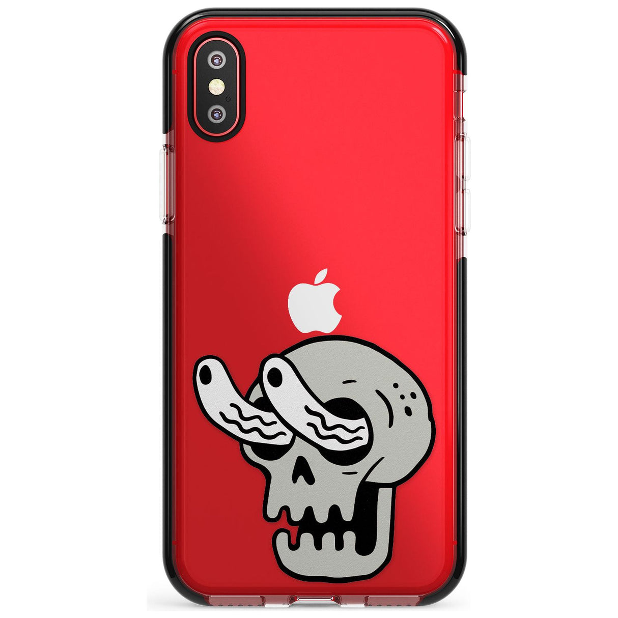 Skull Eyes Black Impact Phone Case for iPhone X XS Max XR