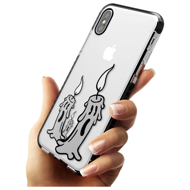 Candle Lit Black Impact Phone Case for iPhone X XS Max XR