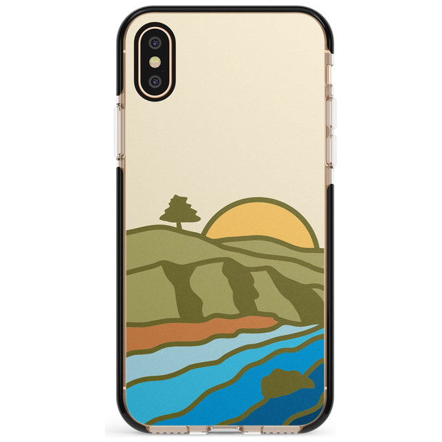 North Sunset Pink Fade Impact Phone Case for iPhone X XS Max XR