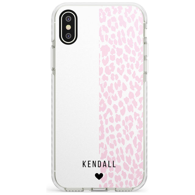 Custom Pink & White Leopard Spots iPhone Case  Impact Case Custom Phone Case - Case Warehouse