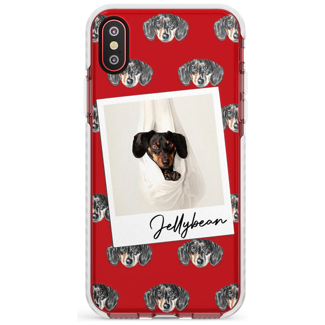 Dachshund, Black- Custom Dog Photo Slim TPU Phone Case Warehouse X XS Max XR