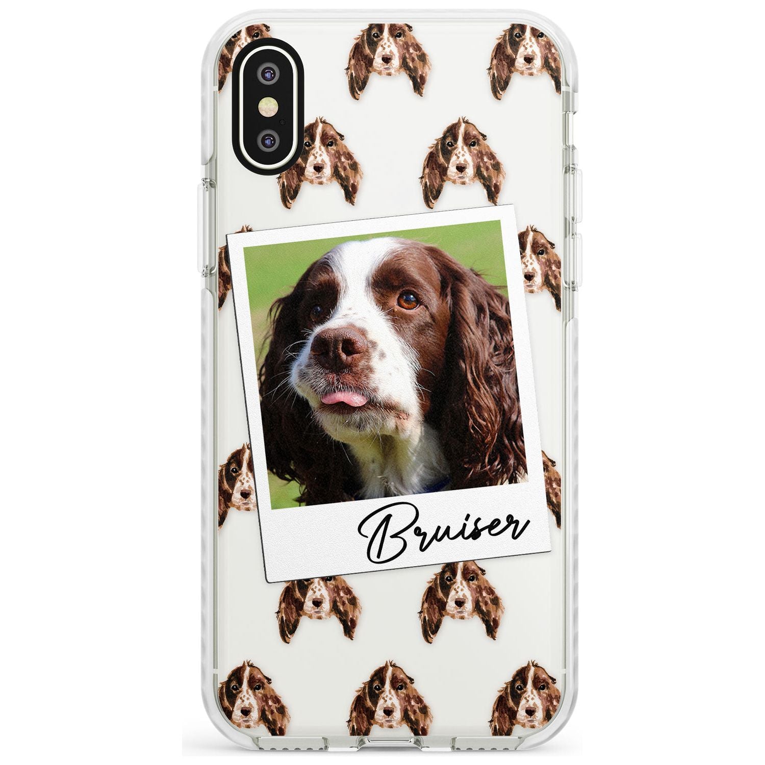 Springer Spaniel - Custom Dog Photo Slim TPU Phone Case Warehouse X XS Max XR