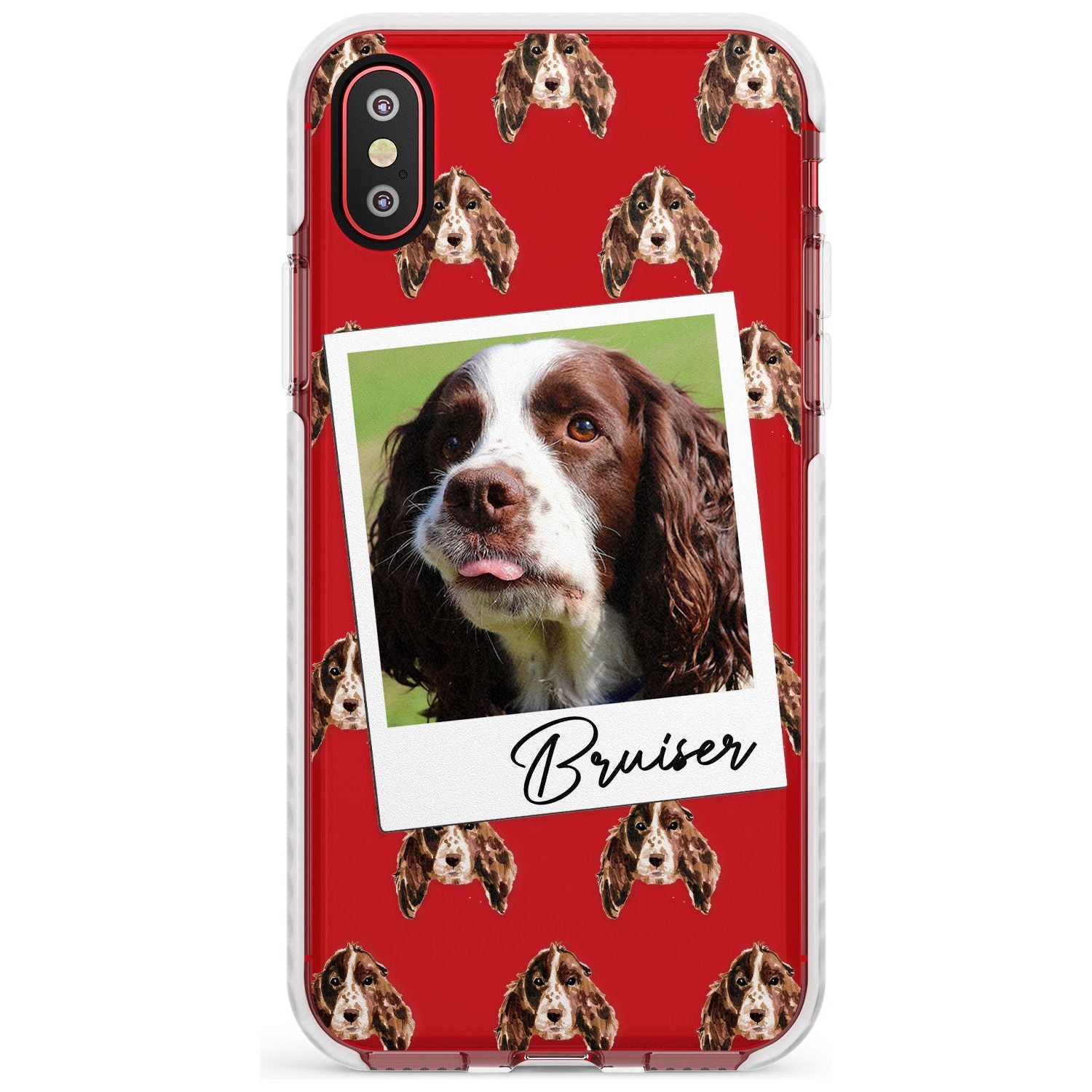Springer Spaniel - Custom Dog Photo Slim TPU Phone Case Warehouse X XS Max XR