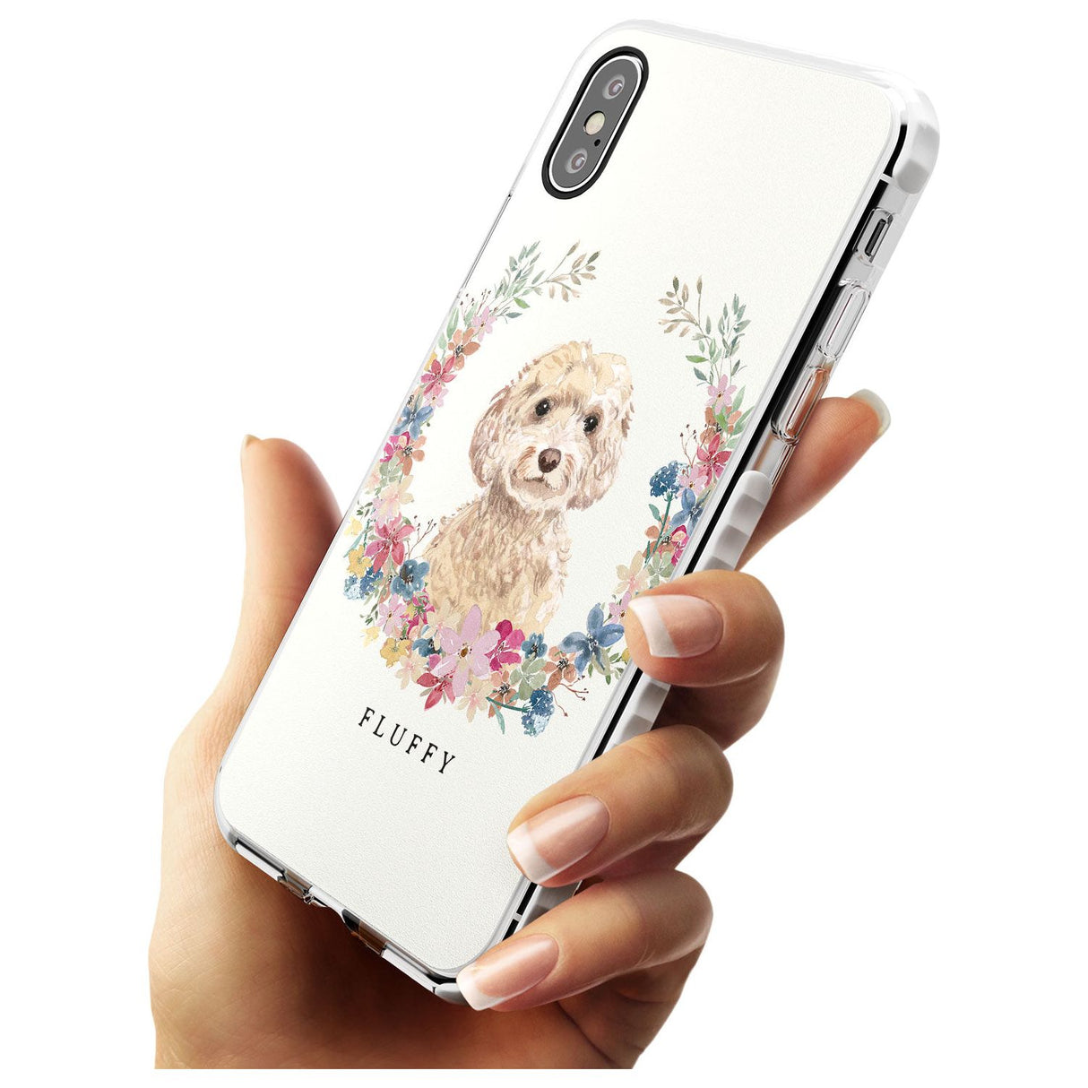Champagne Cockapoo - Watercolour Dog Portrait Impact Phone Case for iPhone X XS Max XR