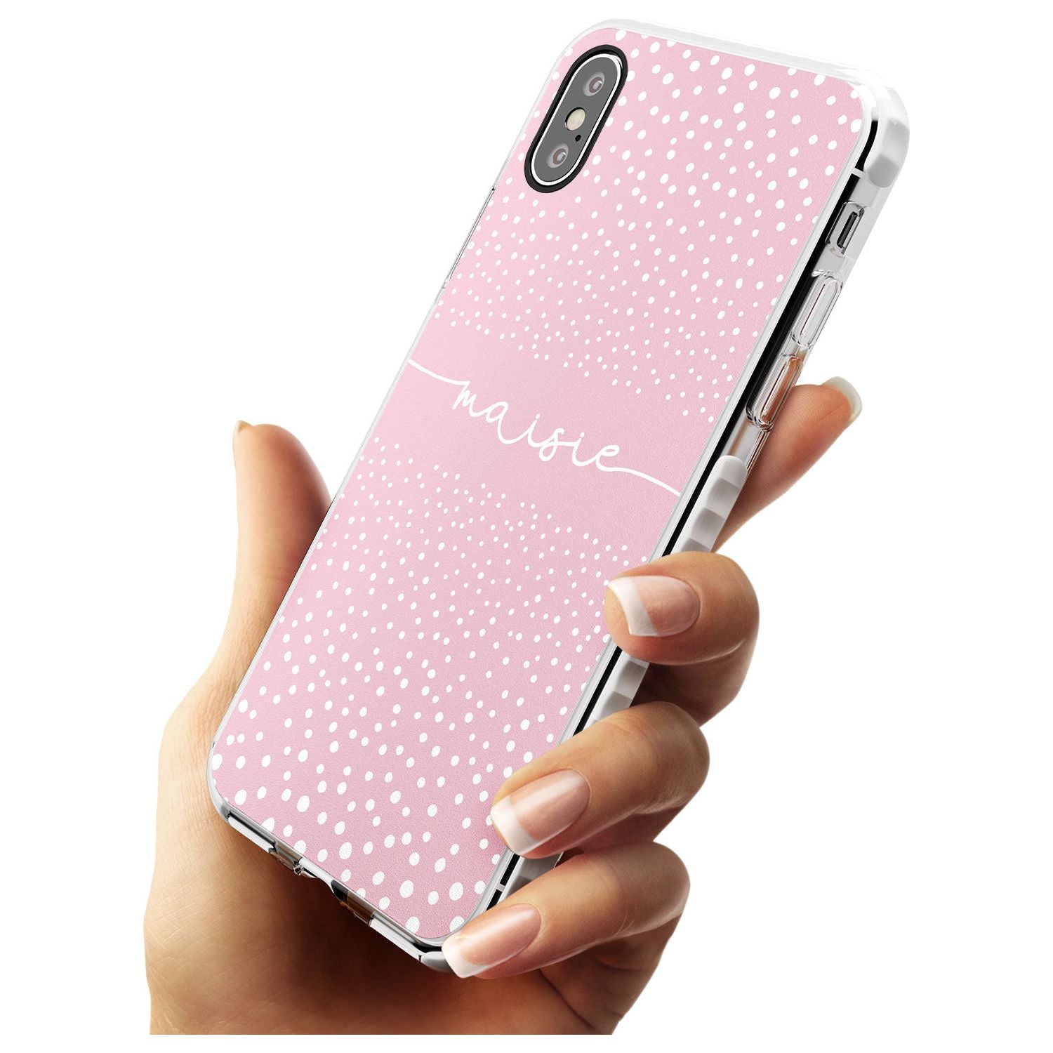 Custom Pink Dots iPhone Case   Custom Phone Case - Case Warehouse