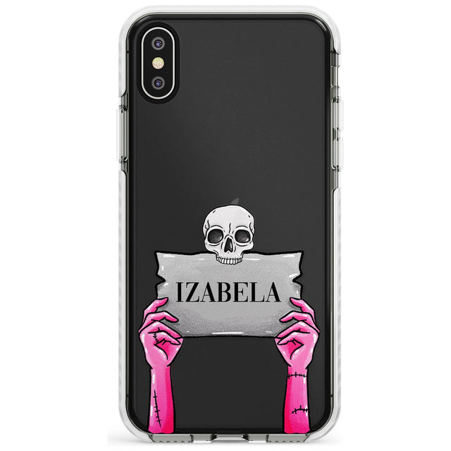 Personalised Grave Plaque Impact Phone Case for iPhone X XS Max XR