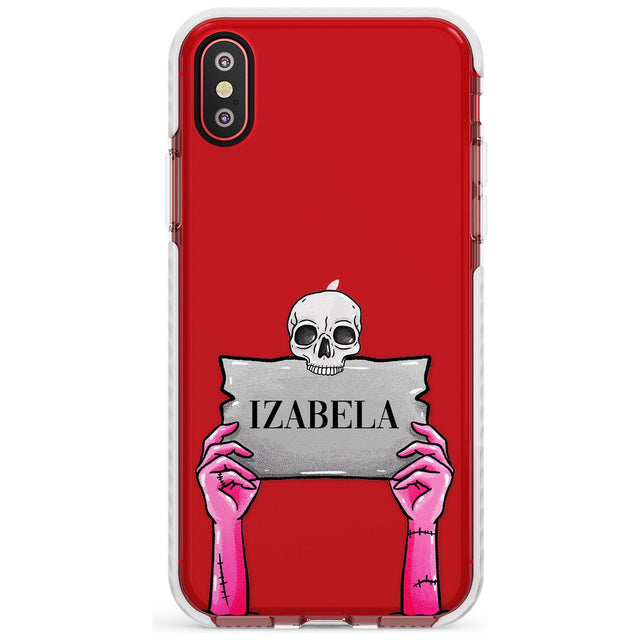 Personalised Grave Plaque Impact Phone Case for iPhone X XS Max XR