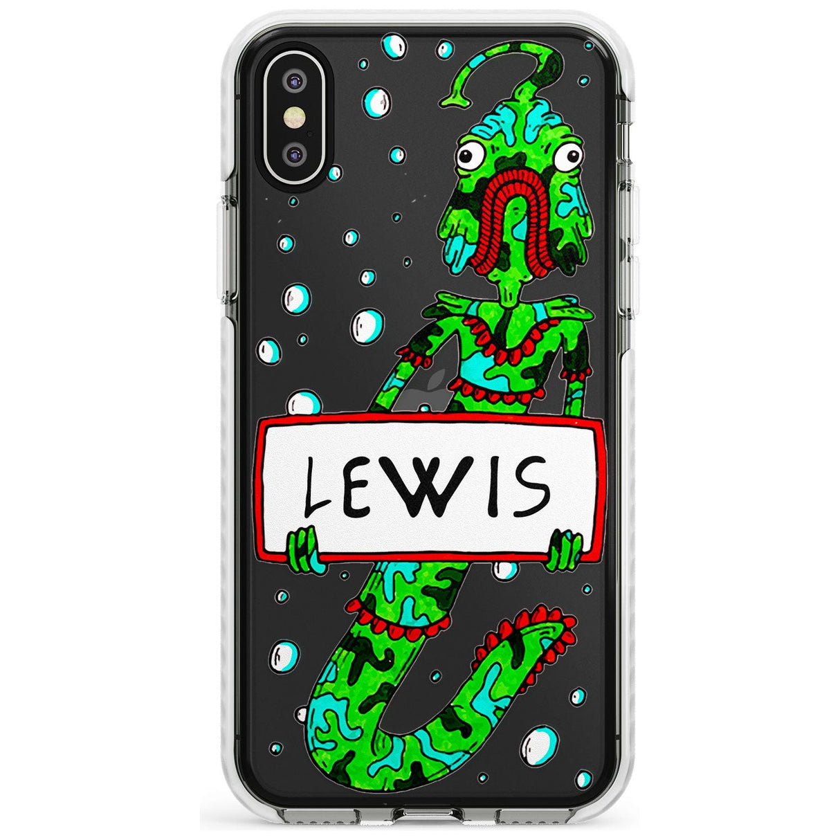 Personalised Custom Fish Boy Impact Phone Case for iPhone X XS Max XR