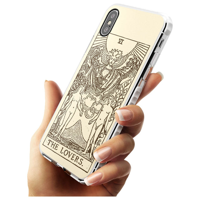 The Lovers Tarot Card - Solid Cream Slim TPU Phone Case Warehouse X XS Max XR