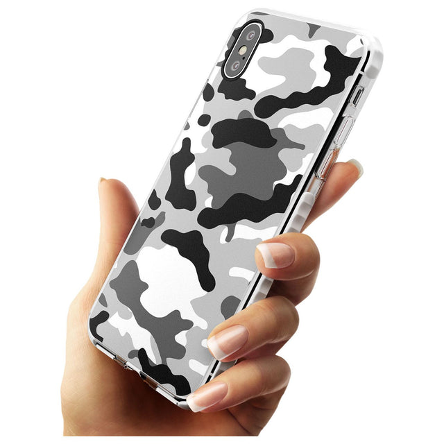 Grey Camo Impact Phone Case for iPhone X XS Max XR