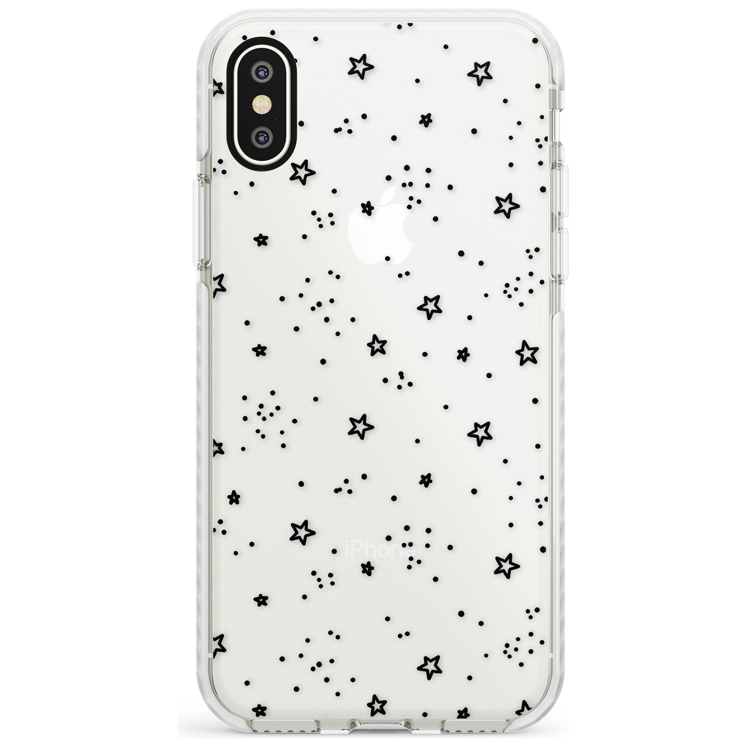 Star Outlines Impact Phone Case for iPhone X XS Max XR