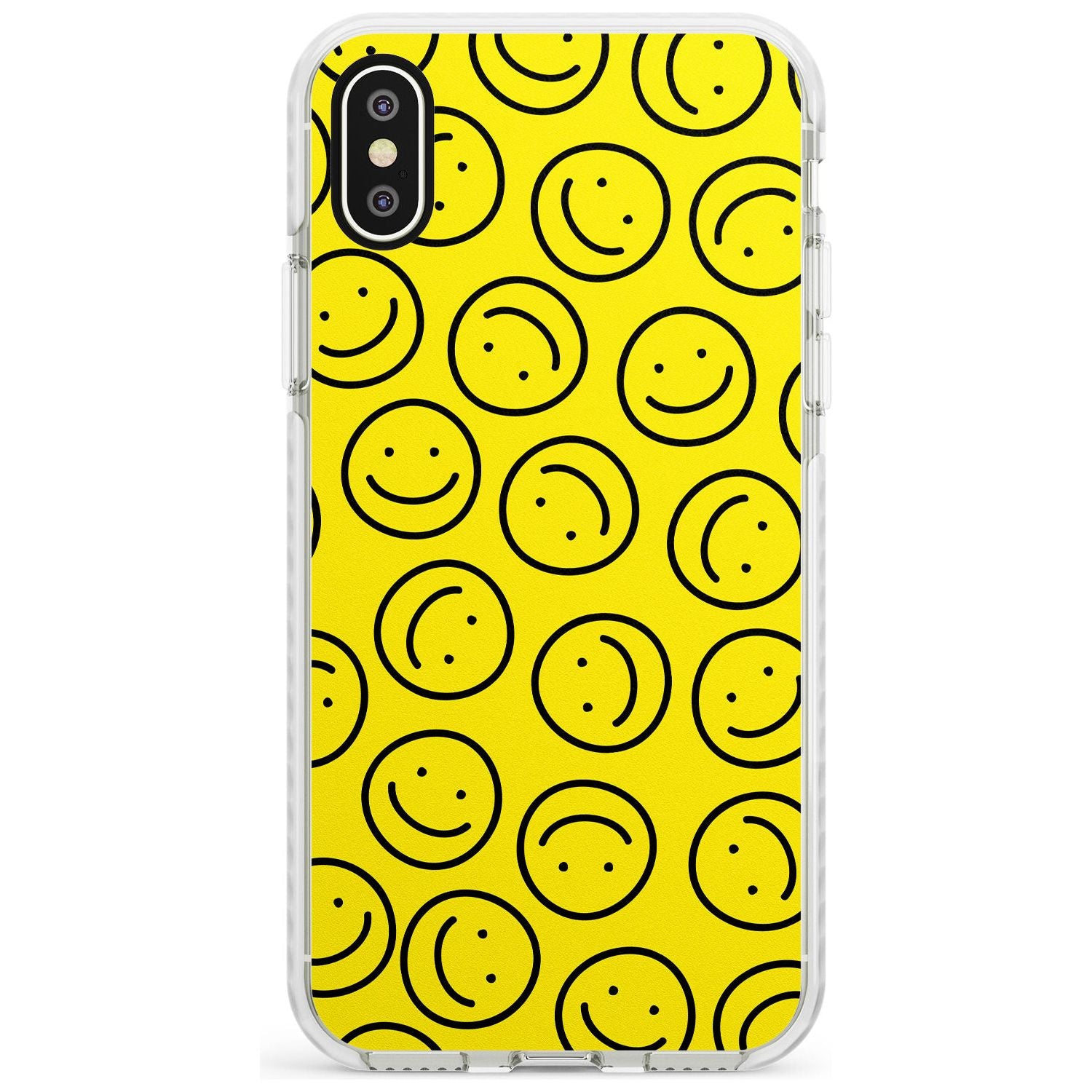 Happy Face Pattern iPhone Case  Impact Case Phone Case - Case Warehouse