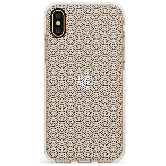Abstract Lines: Scalloped Pattern Slim TPU Phone Case Warehouse X XS Max XR